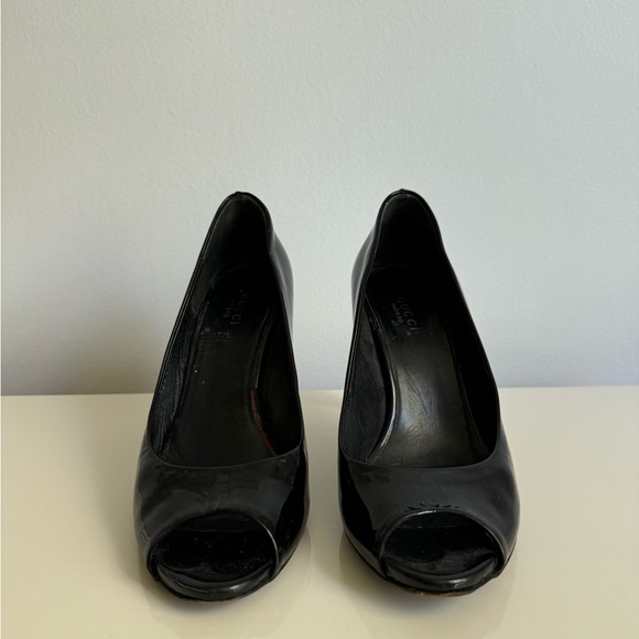 Black Patent Gucci Pumps - Picture 2 of 5